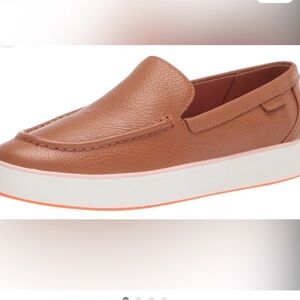 Cole Haan Women's Tan Slip-On Loafers with Contrast Sole